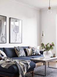 Find modern and trendy blue sofa to make your home look chic and elegant, only on alibaba.com. Modern Living Room Design With Modern Navy Sofa And Boho Pillows Modern Blue And White Living R Blue Couch Living Room Blue Sofas Living Room Blue Sofa Living