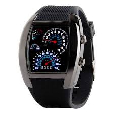 Speedometer Led Watch Led Watch Men Wristwatch Men Mens Watches Black