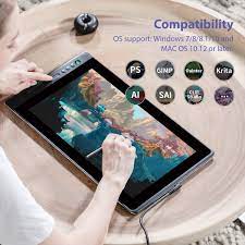 Huion Kamvas Pro Drawing Tablet Battery Free Pen Graphics Monitor Tablet W Pressure Sensitivity Drawing Tablet Tablet Drawing Tablet With Screen