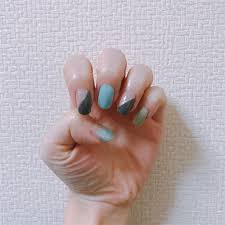 爪落ち着こうの水色ネイル Spending Of My Life For Happiness