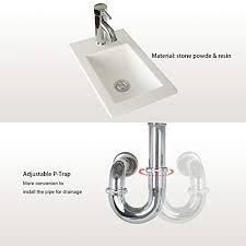 Bikeman removed the faucet for me. Eclife Bathroom Vanity W Sink Combo 16 For Small Space Mdf Paint Modern Design Grey Wall Mounted Cabinet Set Gray Resin Basin Sink Top Chrome Faucet W Flexible U Shape Drain B10g Pricepulse