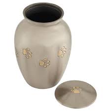 Icokee small keepsake urns for human ashes or pet ashes, set of 4, hard metal cremation urns, mini funeral urns, with 4 velvet bags 4.9 out of 5 stars 23 $55.99 $ 55. Amazon Com Silverlight Pewter With Gold Paw Prints Pet Urn Medium Urn For Cat Or Small Dog Ashes Grey Gray Brass Urn For Animal 5 75 Inches High Home Kitchen
