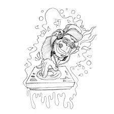 Dj Gorilla Character Sketches Sketches Art