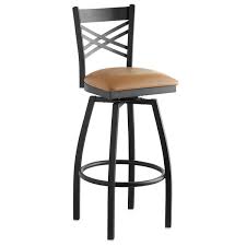 We did not find results for: Lancaster Table Seating Cross Back Bar Height Black Swivel Chair With Light Brown Vinyl Seat