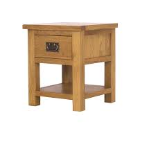 The glass used for this table is. Small Side Table In Solid Oak Rustic Saxon Buyitdirect Ie