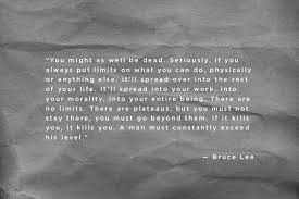 You Might As Well Be Dead Quotations Mantra Quotes Bruce Lee Quotes