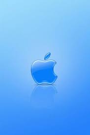 Wallpaper for desktop laptop ng08 apple logo blue orange dark. Light Blue Apple Wallpaper