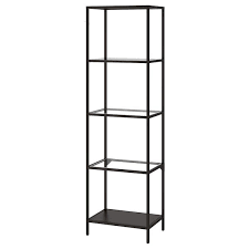 Vittsjo Shelf Unit Black Brown Glass Width 20 1 8 Ikea In 2020 Shelf Unit Glass Shelves Wall Shelf Unit