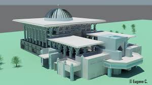 Tuanku mizan zainal abidin (ur. Tuanku Mizan Zainal Abidin Mosque 3d Model Eugene S