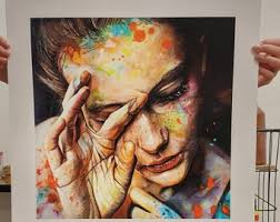 Limited signed and numbered print "The resilient voice"