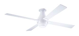 Gusto Flush Fan Gloss White Finish 56 Nickel Blades No Light Fan Speed Control Al052 Lighting By Lavonne