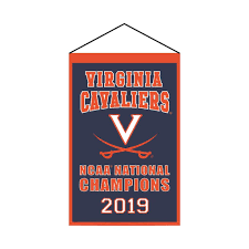Virginia Cavaliers 2019 Ncaa National Champions Championship Banner Dynasty Sports Framing