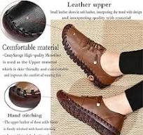 Amazon.com | Women's Leather Soft Bottom Flat Shoes,Ultra ...