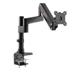  Spring Single Monitor Arm, Stand And Mount For Gaming And Office Use, 17" - 35", Each Arm Up To 15 KG, Black