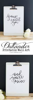 Printable Outlander Wall Art Printable Wall Art Valentine S Day Printables Wall Art