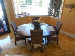 I have written before about the fabulous carleton varney brazilliance banana leaf wallpaper that will cover you can also catch a glimpse of the 1930s tulip chairs we had ebonized and recovered in ivory leather… Banana Leaf Wicker Furniture Houzz