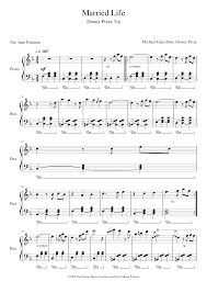 Up theme alto sax and piano duet. Married Life Up S Theme Sheet Music For Piano Solo Musescore Com