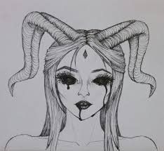Demon Girl Drawing Easy Demon Girl Drawing Easy Demon Drawing Easy Girl Tattoogirldrawing Tatt Girl Drawing Easy Demon Drawings Crying Girl Drawing