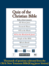 Sort trivia by difficulty, category, subject or book. Quiz Of The Christian Bible King James Version For Android Apk Download
