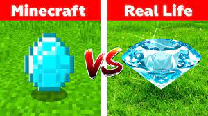 If you like my realistic minecraft and minecraft in real life videos please cl. Minecraft Diamonds In Real Life Minecraft Vs Real Life Animation Youtube