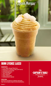 Rum Lychee Lassi The Captain S Sweet Spice Pairs Perfectly With This Classic Fruit And Yogurt Smoothie From India Captain Morgan Rum Recipes Smoothi Essen
