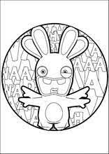 coloriage les lapins cretins invasion2 lapin livre de couleur empiler le macarons shopkins