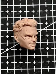 Unpaint 1/12 Men Soldier Damian Wayne Robin Head Sculpt Batman Series Fit  6" Mcfarlane /Shf /Mezco /Mafex /Marvel Legends Body