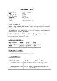 Voorbeeld Cv Unizo Be