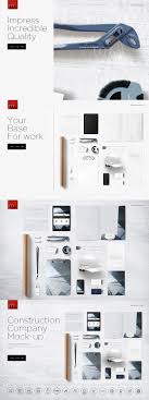 Construction Company Branding Mockup Branding Mockups Company Branding Construction Company
