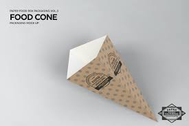 Paper Food Cone Packaging Mockup Ad Ad Show Layered Work Churros Food Box Packaging Packaging Mockup Free Packaging Mockup