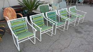 1960s Samsonite Patio Chairs 5 Vintage Sunrest Slat Chairs Mid Century Modern Midcenturymodern Mid Century Lounge Chairs Patio Chairs Mid Century Modern Chair