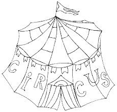 I just knew that i wante. Circus Tent Coloring Page Dibujo Para Imprimir