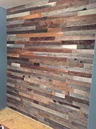 Amazon Com Epic Artifactory Reclaimed Barn Wood Wall Panels Diy Peel And Stick Easy Installati Reclaimed Barn Wood Wall Wood Panel Walls Reclaimed Barn Wood