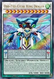 Odd Eyes Clear Wing Dragon Custom Yugioh Cards Yugioh Monsters Yugioh Dragons