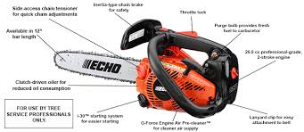 Long gone are the days of using axes to cut down trees and massive chunks of timber. Echo Cs 271t 26 9cc Top Handle Chain Saw Echo Usa
