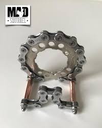 Beautiful And Unique Bicycle Chain Sprockets And Copper Tube Etsy Bicycle Chains Bicycle Parts Art Recycled Bike Parts