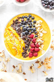 Mango Smoothie Bowl Vegan Smoothie Bowl Recipes Mango Smoothie Healthy Mango Smoothie Bowl