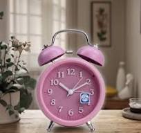 Home Decoration Metal Double Bell Fruit Series 3 Inch Quartz Mechanical  Needle Display Desk Alarm Clock-Traditional Design Gift