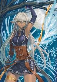 His character has dark brown skin and stark white hair. Brown Skin Anime Girl Wallpapers Wallpaper Cave