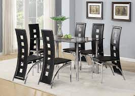 Whatever your style, our selection of glass top dining room sets are sure to please. Black Glass Table Set Off 70