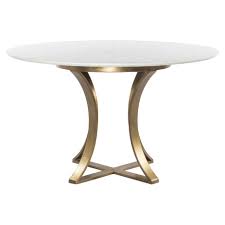 Grace Modern Classic Cast Brass Round White Marble Dining Table 48d In 2020 Dining Table Marble Round Marble Dining Table Dining Table Gold