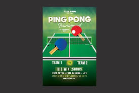 Ping Pong Tournament Flyer Ping Pong Flyer Tournaments
