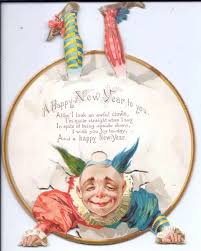 Looking for a good deal on clown cards? Clown On A Movable New Year Card Print 14350780 Framed Photos