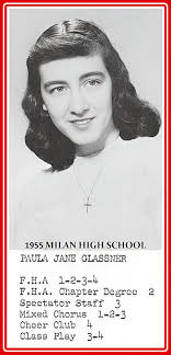 RIP Paula, Milan Ohio Class of 1955