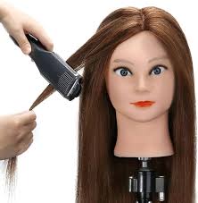 Amazon.com: SOPHIRE 100% Real Hair Mannequin Head with 9 Tools and Clamp,  Hairdressers' Practice Training Head and Cosmotology Doll Head for  Hairstyling and Braid