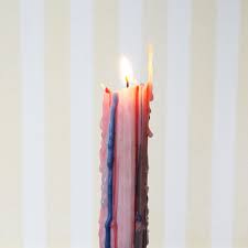 Multi colored on sale candles