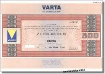 Analysen und kennzahlen zur varta aktie. Varta Ag Super Optik Mit Tollem Firmenlogo