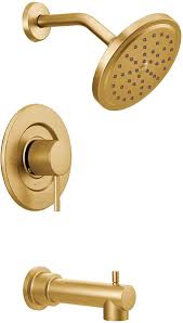 Moen T3293bg Align Moentrol Volume Control Modern Tub And Shower Trim Kit Valve Required Brushed Gol Gold Bathroom Fixtures Shower Tub Tub And Shower Faucets