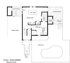 pool house plans floor small home