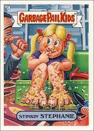 Garbage pail kids is a series of sticker trading cards produced by the topps company, originally released in 1985 and designed to parody the cabbage patch kids dolls, which were popular at the time. Pin On Bicentennial Baby
